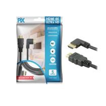 Cabo HDMI 2.0 - 4K HDR 19P - 30AWG - 5M - 90 Graus Cabo HDMI 2.0 - 4K HDR 19P - 30AWG - 5M - 90 Graus