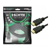 Cabo Hdmi 2.0 4K Hdr 19P 3M Pix Gold, Preto