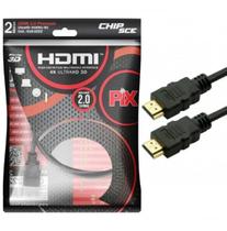 Cabo Hdmi 2.0 4k Hdr 3d 19 Pino 2m Pix Chip Sce 018-2222