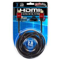 Cabo Hdmi 2.0 - 4K, Ultra Hd, 3D, 19 Pinos - 3 Metros