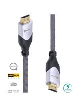 Cabo Hdmi 2.0 4k Ultra Hd 3d Conexão Ethernet Blindado Em Nylon 5 Metros - H20b-5