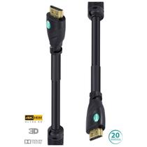 Cabo Hdmi 2.0 4k Ultra Hd 3d Conexão Ethernet Com Filtro 20 Metros - H20f-20 Cabo Hdmi 2.0 4k Ultra Hd 3d Conexão Ethernet Com Filtro 20 Metros - H20f-20