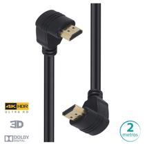 Cabo Hdmi 2.0 4k Ultra Hd 3d Conexão Ethernet Conectores 90 2 Metros - H20b90-2