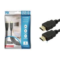 Cabo Hdmi 2.0 5Metros 4K 19P Pix 018-2225 Gold