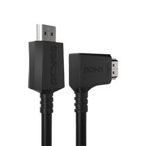 Cabo HDMI 2.0 CONEC.90º Horizontal - Preto - 2 Metros - PH90H-2