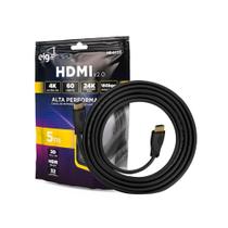 Cabo HDMI 2.0 ELG HD4K50, 5 m, 18 Gbps, 4K 60 Hz, preto
