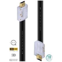 Cabo Hdmi 2.0 Flat 4k Com Conector Desmontável - 10 Metros - H20fl10