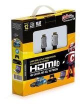 Cabo Hdmi 2.0 Flat Desmontável Ultra Hd 3D, 4K - 12 Metros