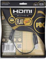 Cabo Hdmi 2.0 Flat Gold 4k Ultrahd 19pinos Polybag Hdr 0.5mt - CHIPSCE