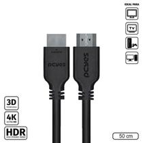 Cabo hdmi 2.0 macho 50 cm - phm20-05