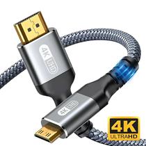 Cabo HDMI 2.0 Mini HDMI para Câmera e Tablet - 4K 60Hz, Trançado, Bidirecional