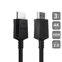 Cabo HDMI 2.0 PHM20-3NZ 4K 60Hz 3m em Nylon para Áudio e Vídeo em Alta Definição Pcyes