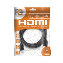 Cabo Hdmi 2.0 Ultra Full Hd 3D 4K Tripla Blindagem 5 Metros - Fontes Fc