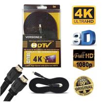 Cabo Hdmi 2.0 Ultra Resolução 5 Metros Full HD 1080P 4k 3D Profissional Cabo Hdmi 2.0 Ultra Resolução 5 Metros Full HD 1080P 4k 3D Profissional