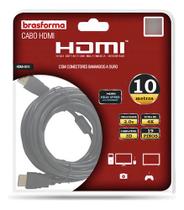 Cabo Hdmi 2.0v 4k Ultra Hd 3d Com 10 Metros Brasforma