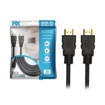 Cabo HDMI 2.0v 4K Ultra HD 3D com 10 metros - PIX 018-2230