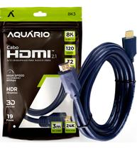 Cabo Hdmi 2.1 8k 120Hz 3D P/ Tv e Games Ps5 Ps4 Xbox 3 METRO