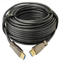 Cabo HDMI 2.1 8K Fibra Óptica Ativa 50m para TV Projetor Cabo HDMI 2.1 8K Fibra Óptica Ativa 50m para TV Projetor