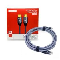 Cabo Hdmi 2.1 8k Hd 60hz 4k 120hz Alta Velocidade Tomate 3 Metros