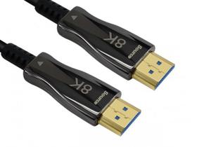 Cabo hdmi 2.1 8k ultra hd fibra óptica de 20 metros