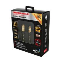 Cabo HDMI 2.1 8K Ultra High Speed Ethernet 3 Metros HS8K30 ELG 100% Cobre Blindado