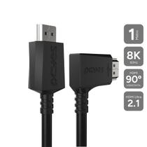 Cabo Hdmi 2.1 Conec.90º Horizontal - Preto - 1 Metro - Phm21-1h-pvc01