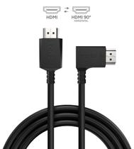 Cabo HDMI 2.1 CONEC.90º Horizontal - Preto - 2M - PHM21-2H-PVC01