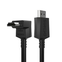 Cabo HDMI 2.1 CONEC.90º Vertical - Preto - 2 Metros - PH21-2V-D