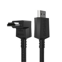 Cabo HDMI 2.1 CONEC.90º Vertical - Preto - 3M - NYLON - PH21-3VNP-F