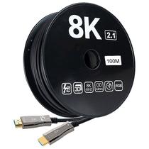 Cabo HDMI 2.1 Fibra Óptica 8K Ultra Rápido - 100 Metros