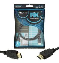 Cabo Hdmi 2.1 Gold 8k Ultra Hd Hdr 19p Tv Games 0.5 Metros - Chipsce