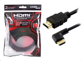 Cabo HDMI 2 90 4K Ultra HD 3D ChipSce - 19 pinos - 2Metros (018-3322)
