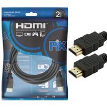Cabo HDMI 2 metros 1.4 ULTRA HD 4K 3D Tv Notebook PIX - SANTANA PIX