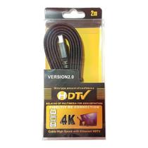 Cabo HDMI 2 Metros Flat 1.4 Versão 2.0 Ultra HD 4K 3D - Erb