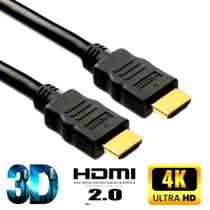 Cabo Hdmi 2 Metros Premium 4k 3d Ultra Hd Blindado Tv Pc Video Game