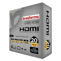 Cabo HDMI 20 Metros 2.0 4K UltraHD Brasforma