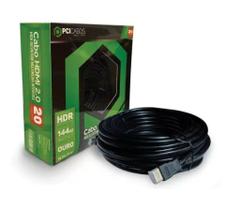 Cabo hdmi 20 metros 2.0mhz 4k 19 pinos - função hdr - pci cabos