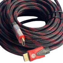 Cabo Hdmi 24k Reforçado Nylon 1.4 4k Full Hd 15mts Conex
