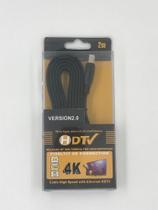 Cabo Hdmi 2M 4K Versão 2.0 High Speed HDTV