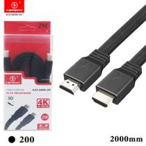 CABO HDMI 2M Cabo Ultra HD alta velocidade 4K 2,0 KAPBOM KAP-HDMI-2M
