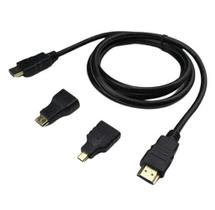 Cabo Hdmi 3 Em 1 Com Adaptador Mini Hdmi E Micro Hdmi - 1,5M