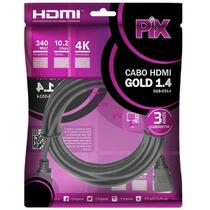 Cabo HDMI 3 Metros 1.4 4K ULTRA HD 19PINOS PIX 018-0314