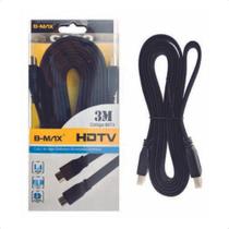 Cabo Hdmi 3 Metros 4k Full Hd 1080 3d Versão 1.4 Maleável