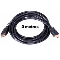Cabo Hdmi 3 Metros 4K Hd 3D Para Tv Pc Monitor Gamer