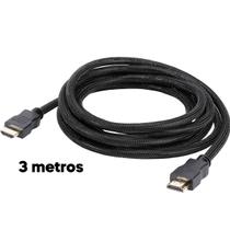 Cabo Hdmi 3 Metros 4k Hd Full Hd 3d Para Monitor E Tv
