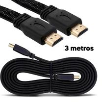 Cabo Hdmi 3 Metros 4k Hd Full Hd 3d Para Monitor E Tv