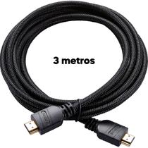 Cabo Hdmi 3 Metros 4k Hd Full Hd Ideal Para Tv Monitor