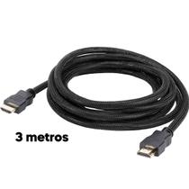 Cabo Hdmi 3 Metros 4K Hd Full Hd Preto Gamer Perfeitojogos