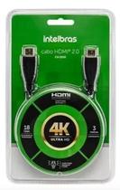 Cabo HDMI 3 Metros Ultra HD 4K Intelbras