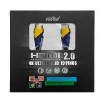 Cabo HDMI 30 Metros 2.0 4K Ultra HD 3D 19 Pinos Feasso FCH30-2.0